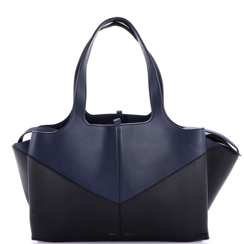 Celine Tri-Fold Shoulder Bag Smooth #257170C10B - Picture 1 of 8